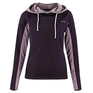 NEW HORZE women's luanna hooded sweatshirt hoodie with zipper pockets in purple